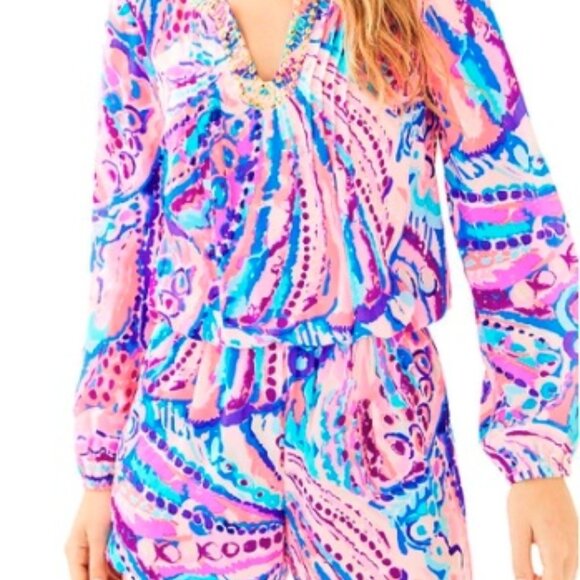 Lilly Pulitzer Colby Romper Size M - NWT - Picture 1 of 6